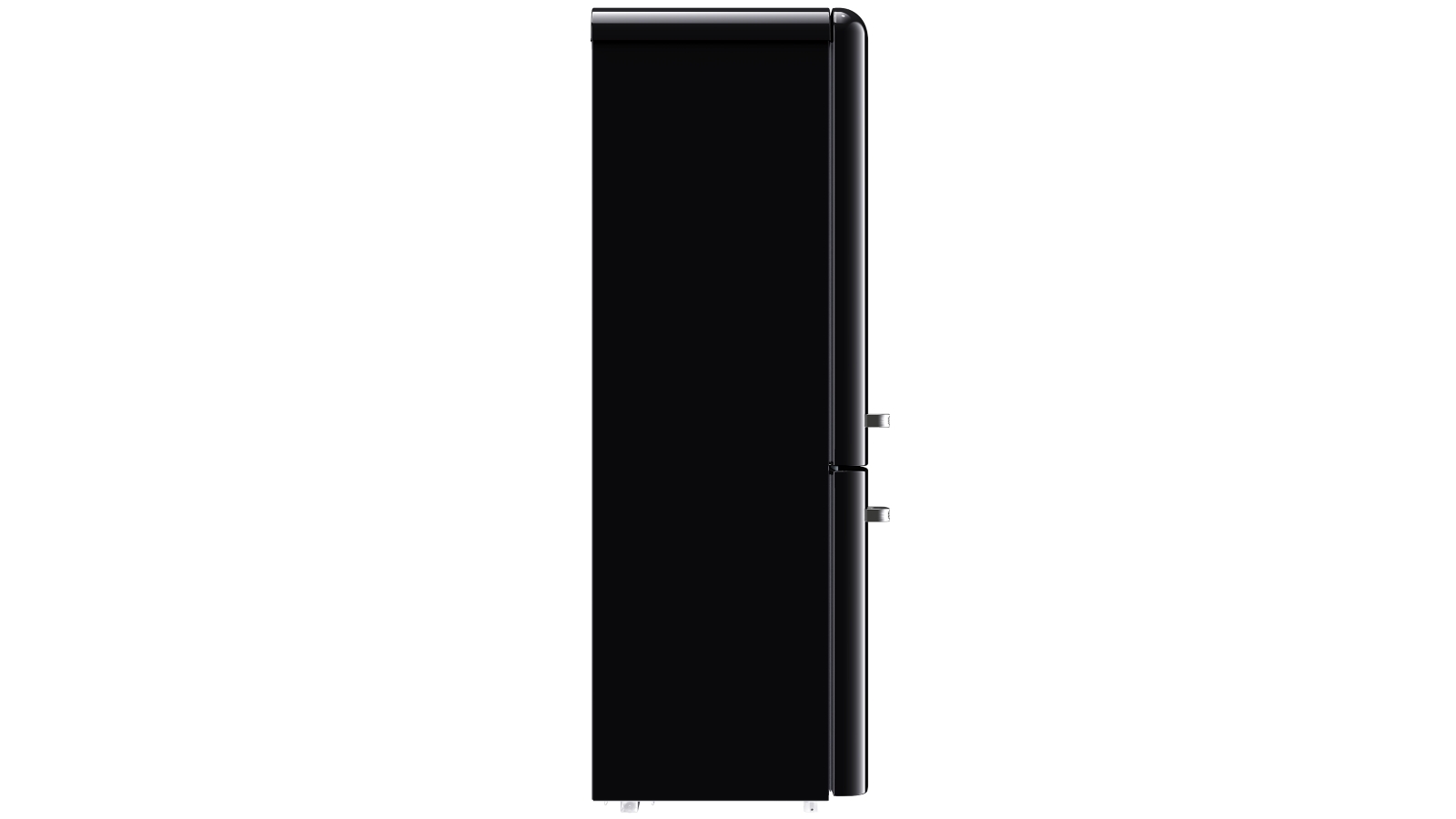 CHiQ 231L Retro Bottom Mount Fridge Black Harvey Norman