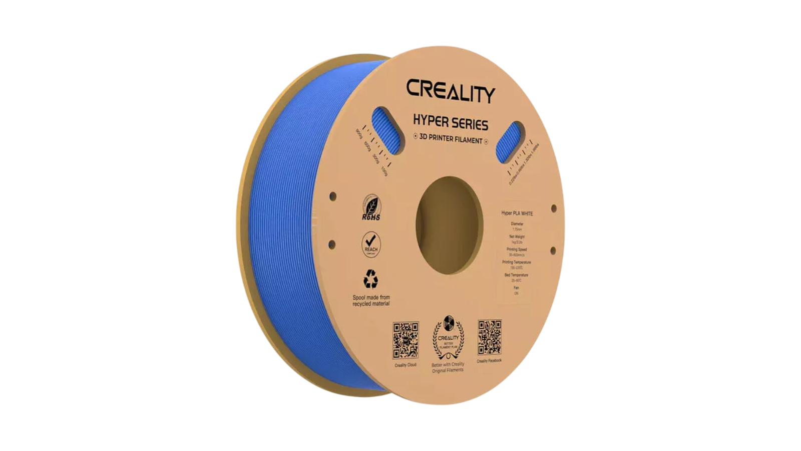 Creality 3D Hyper PLA 1kg Spool Printer 1.75mm Filament - Blue