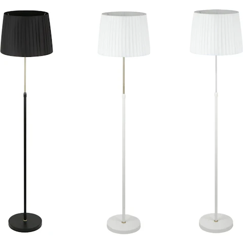 CLA Lighting Crecer Slanted Pleated Shade Floor Lamp