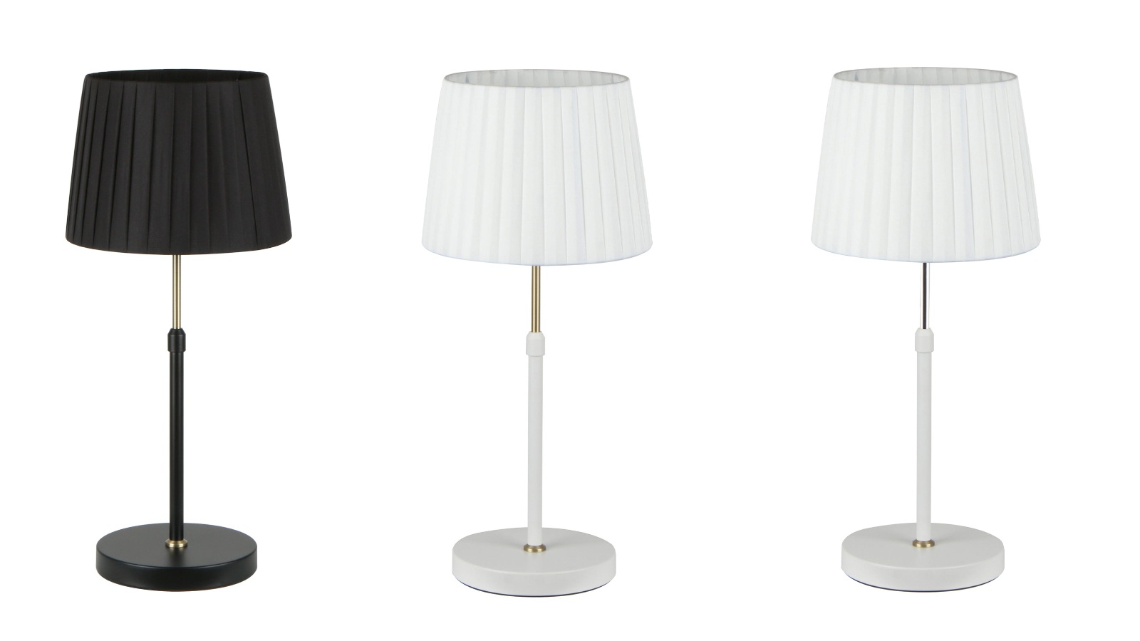 CLA Lighting Crecer Slanted Pleated Shade Table Lamp