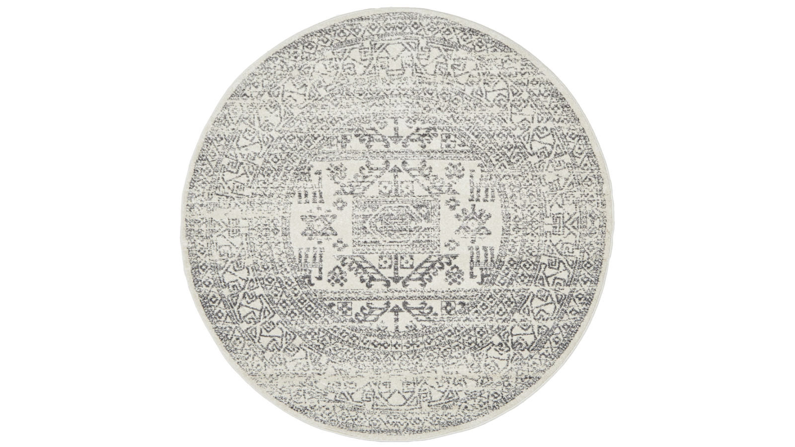 The Weave Studio Chromara Addison Silver Round Rug - 240 x 240cm