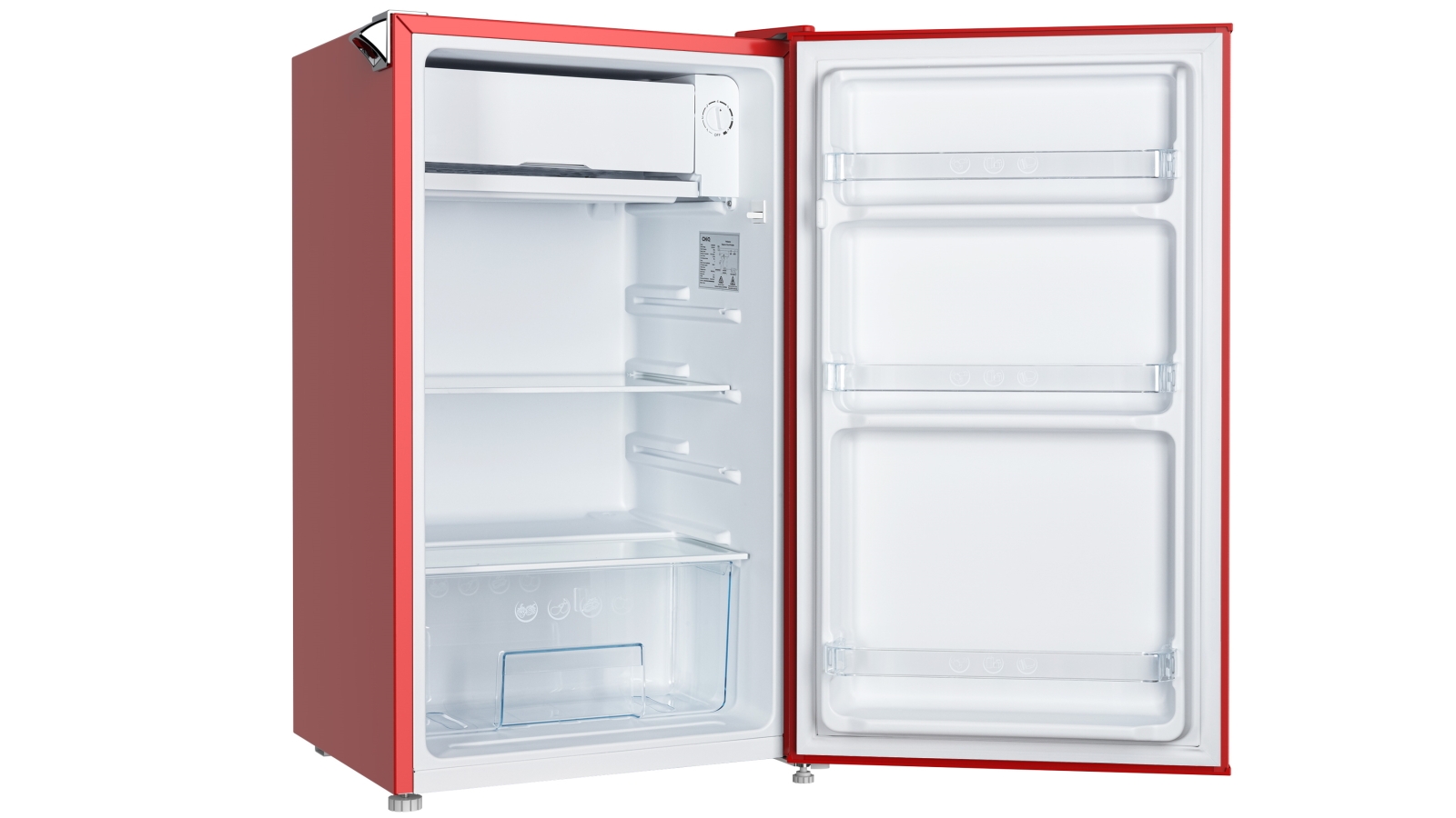 CHiQ 90L Retro Style Bar Fridge Red Harvey Norman