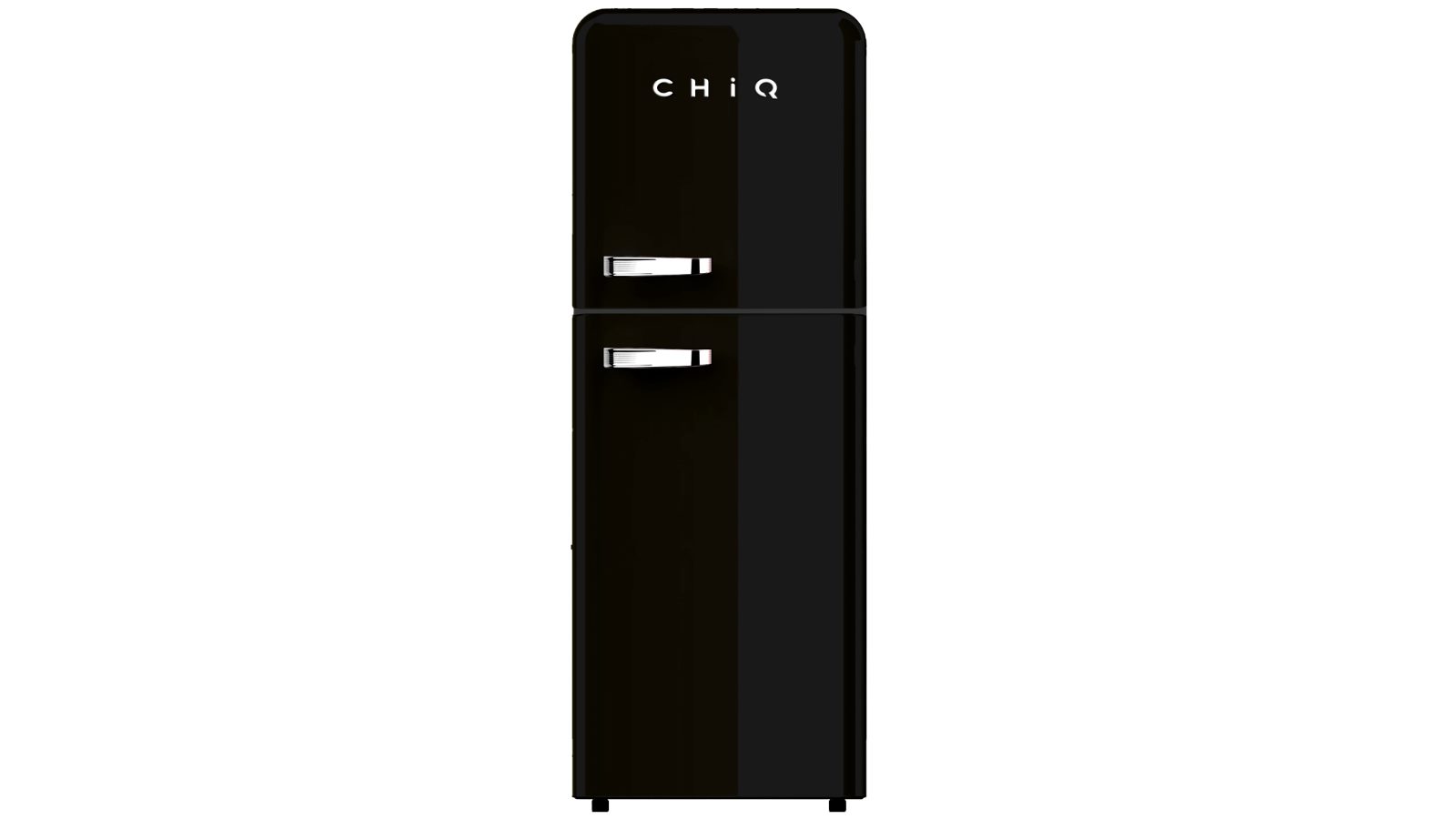 CHIQ 202L Retro Style Top Mount Fridge Black Harvey Norman