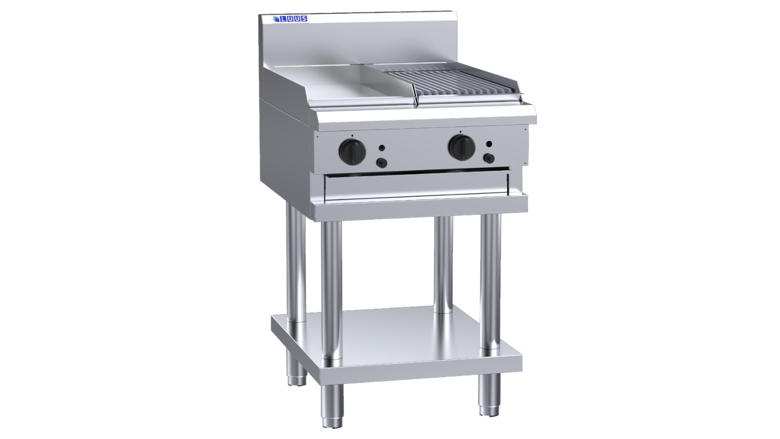Luus CS-3P3C Griddle 30cm and Chargrill 30cm