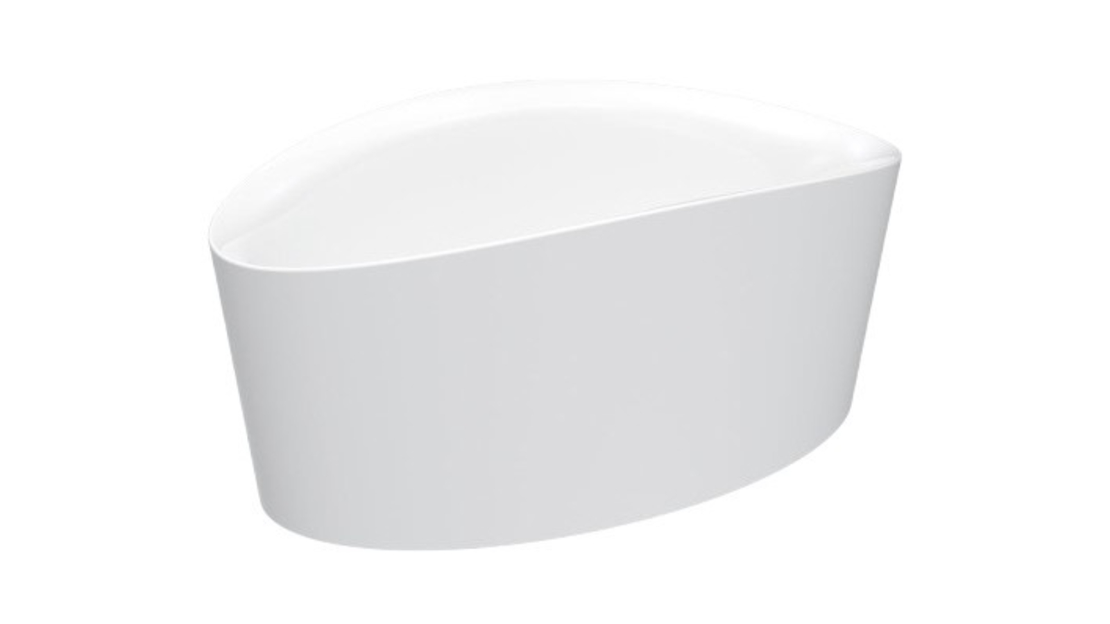 Parisi Onda 1500 Stonetec Freestanding Bath - Gloss White