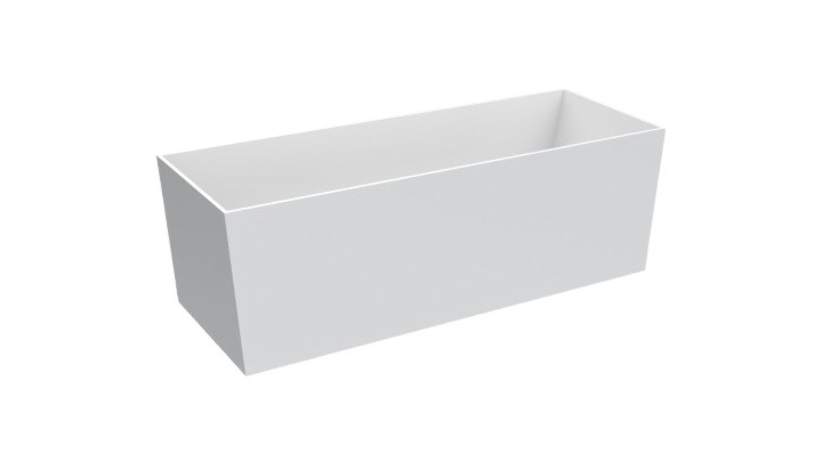 Parisi Blade1800 Stonetec Freestanding Bath - Gloss White