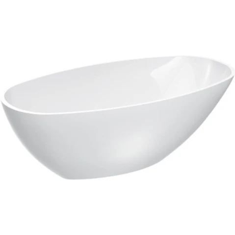 Parisi Isola 1800 Stonetec Freestanding Bath - Gloss White