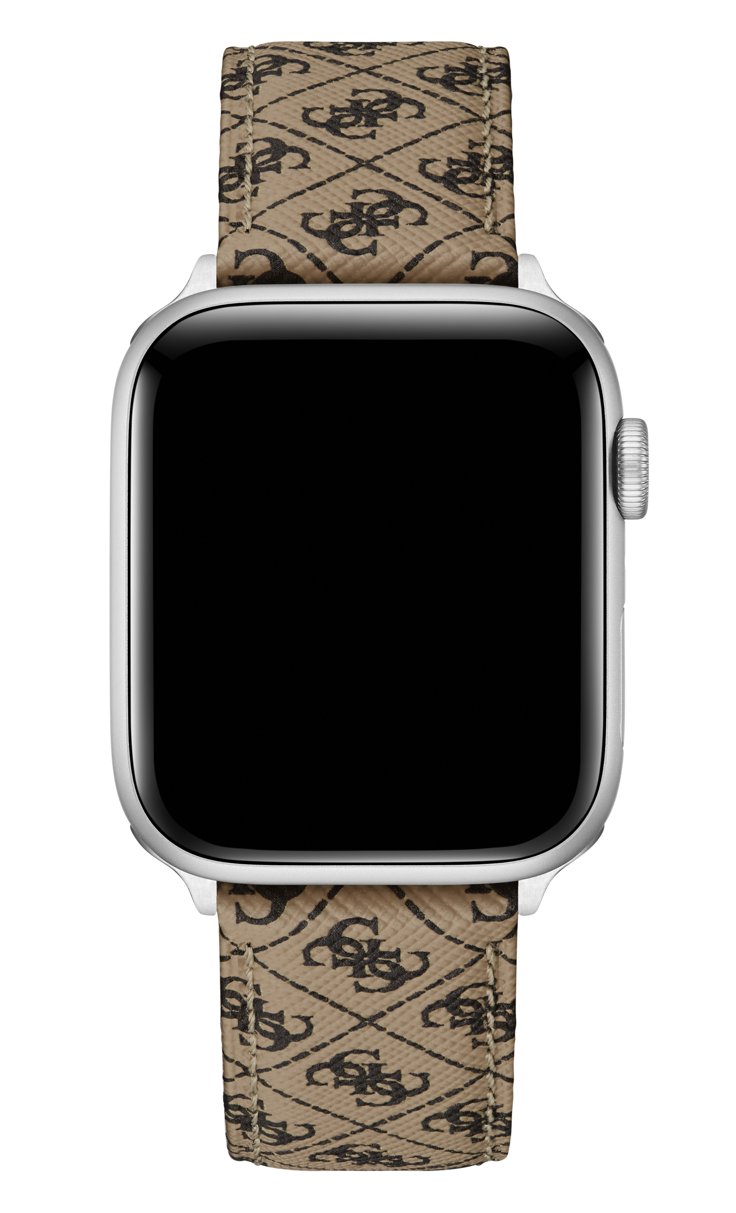 Guess Apple Watch Band Quattro G Leather - Brown