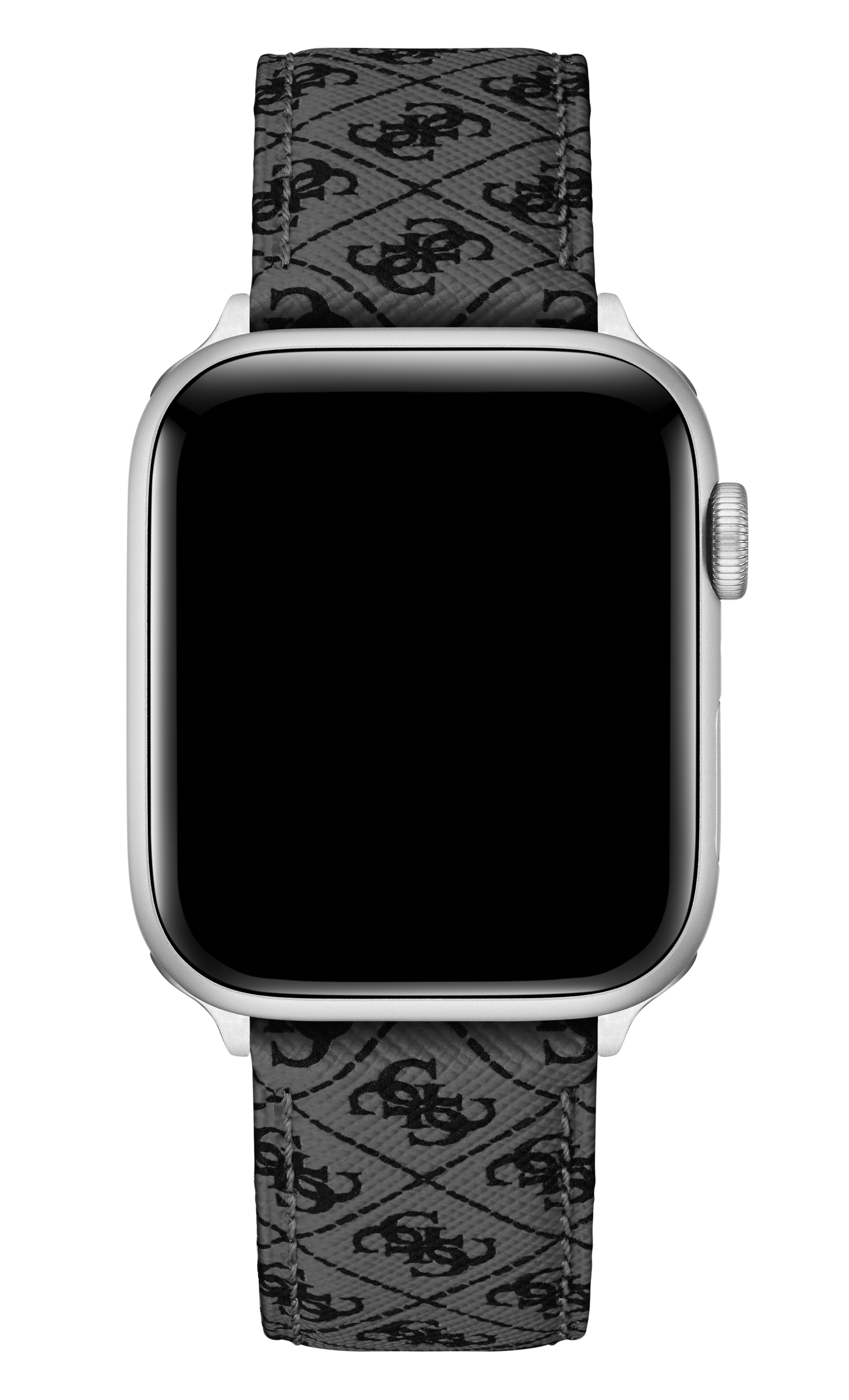 Guess Apple Watch Band Quattro G Leather - Black