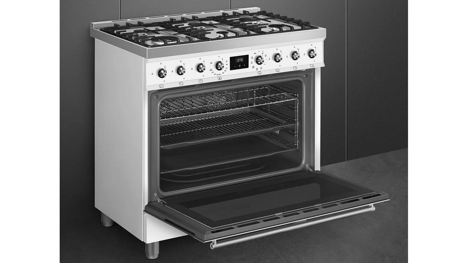Smeg 900mm Classic Freestanding Cooker with Gas Cooktop White