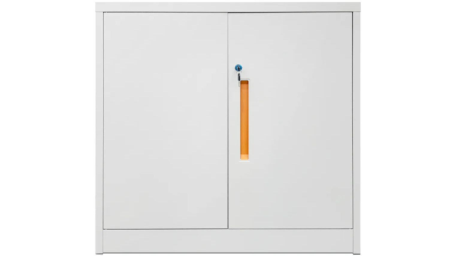 90cm Lockable Metal Filing Cabinet with Adjustable Shelves