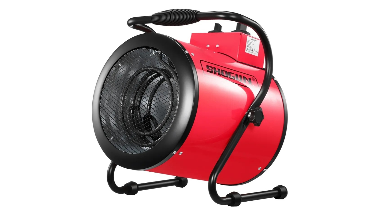 Shogun 2-in-1 3000W Portable Electric Industrial Fan Heater Red