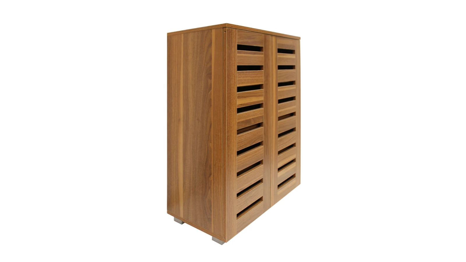 4-Tier Wooden Shoe Storage Cabinet - Oak
