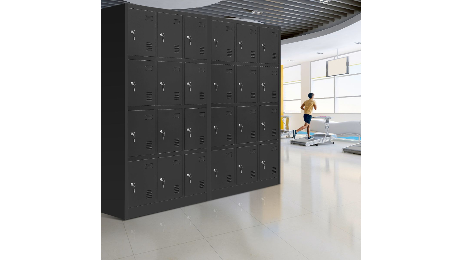 12-Doors Steel Gym Office School Home Stationary Storage Locker Cabinet ...