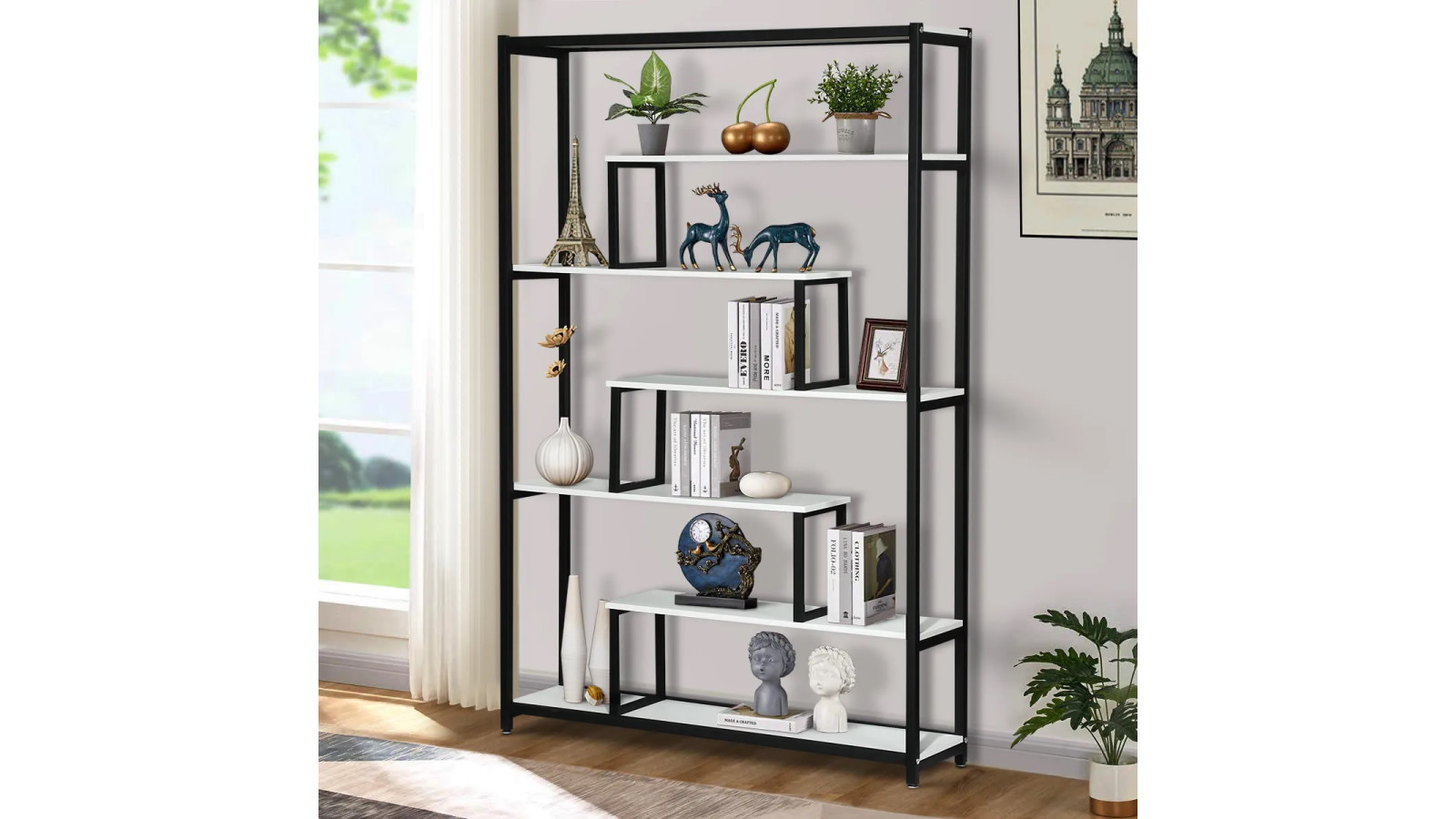 Multi Level Vintage Bookshelf Harvey Norman