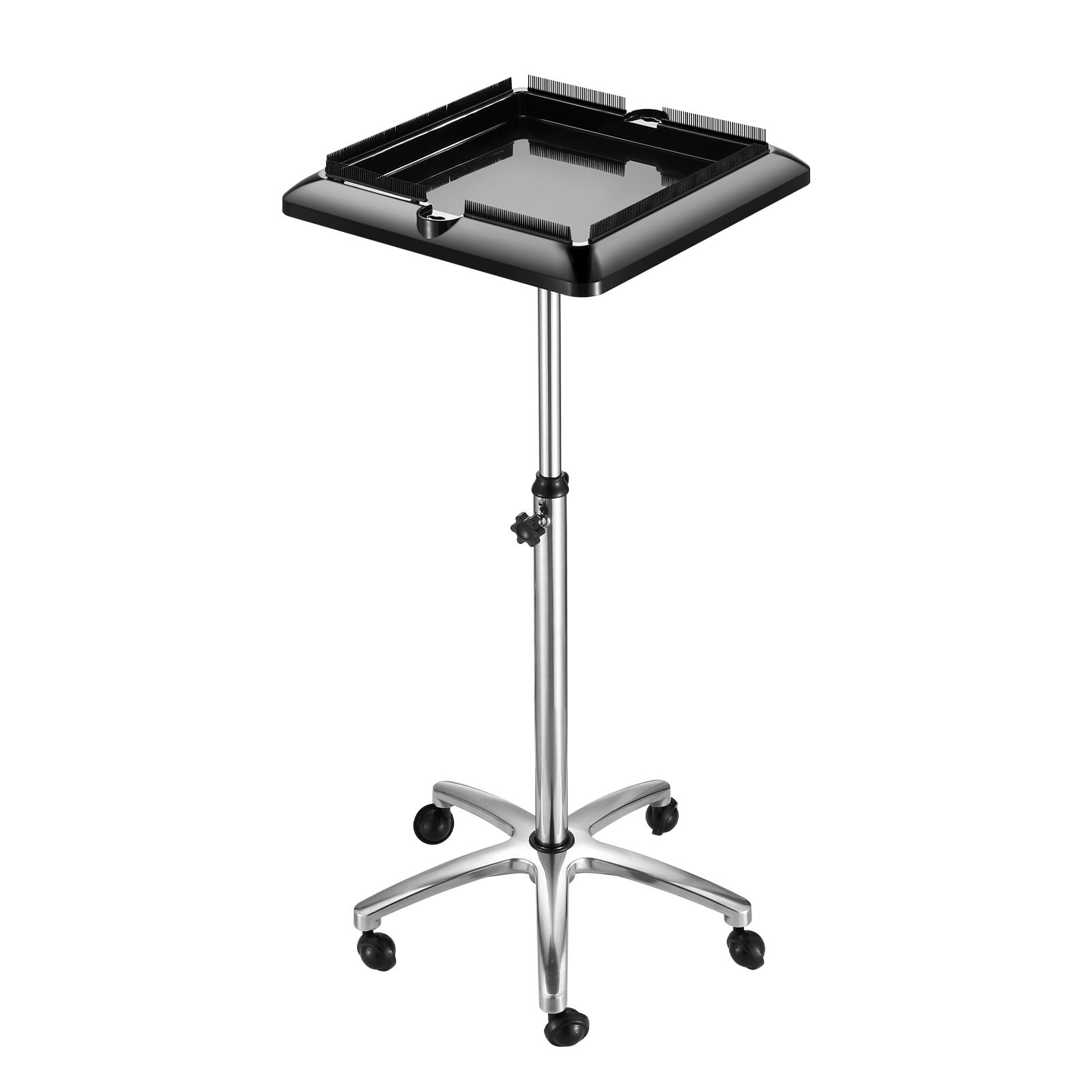 Height Adjustable Hair Salon Trolley Storage Cart with Wheels