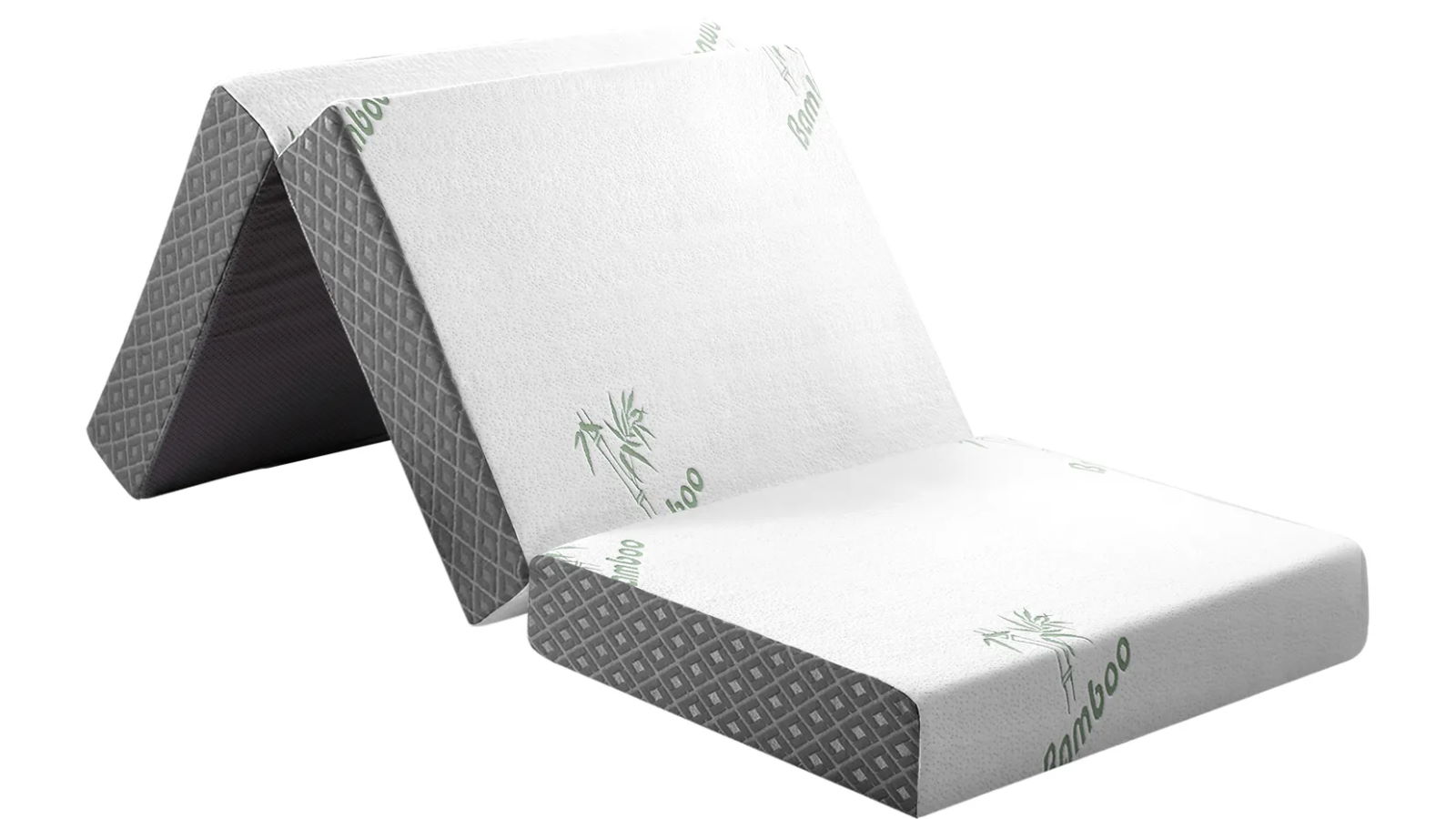 Luxdream 15cm Tri-fold Foam Mattress Cot with Bamboo Cover