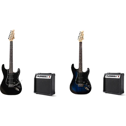 Melodic Full-Size Electric Guitar with Bonus Amplifier