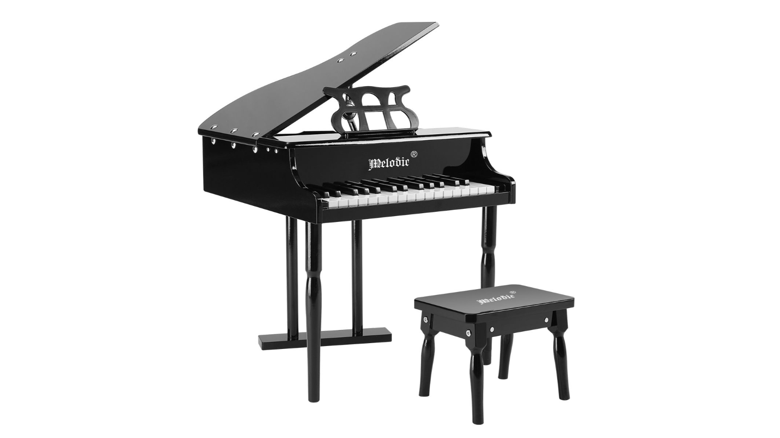 Kids Toys HOMCOM 37 Keys Kids Piano Mini Electronic Keyboard Light