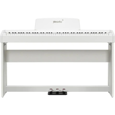 Melodic 3 Pedal Hammer Action Digital Piano - White