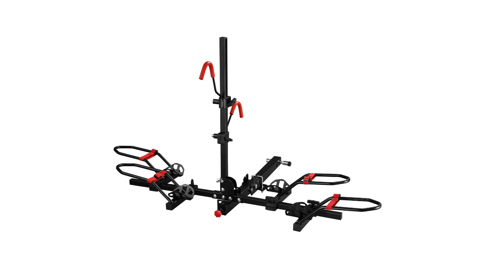 2 E-Bike Rack Mountain Bicycle Carrier Stand Rear Electric Car Mount Storage Platform Holder Foldable Tilt with Lock