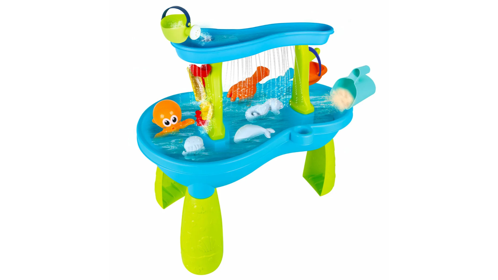 2-Tier Sand Water Play Table Pool Toys Educational Kids Set