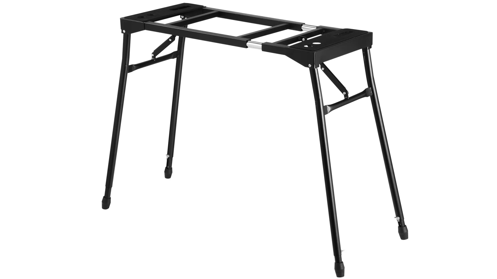 Heavy Duty Collapsible Adjustable Music Keyboard Stand for 54 to 88 Key Piano - Black