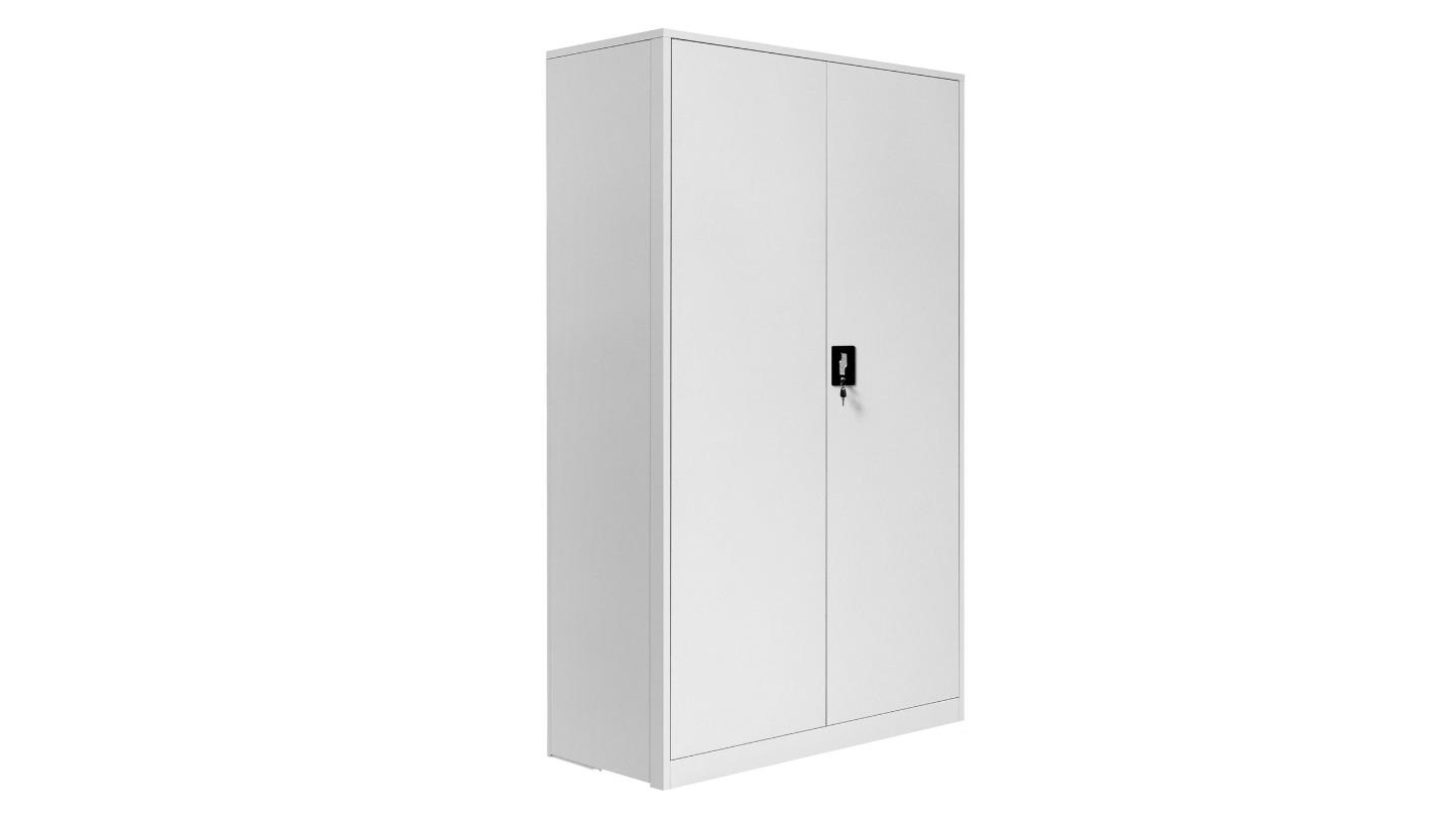 Metal Locker Foldable Cupboard 2-Door 4 Shelves Filing Storage Cabinet - 185cm