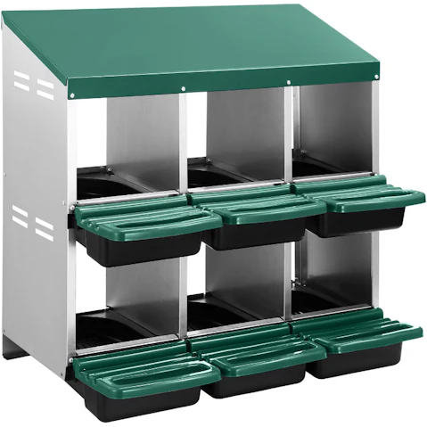 Pet Scene 2 Layer 6 Hole Chicken Nesting Box