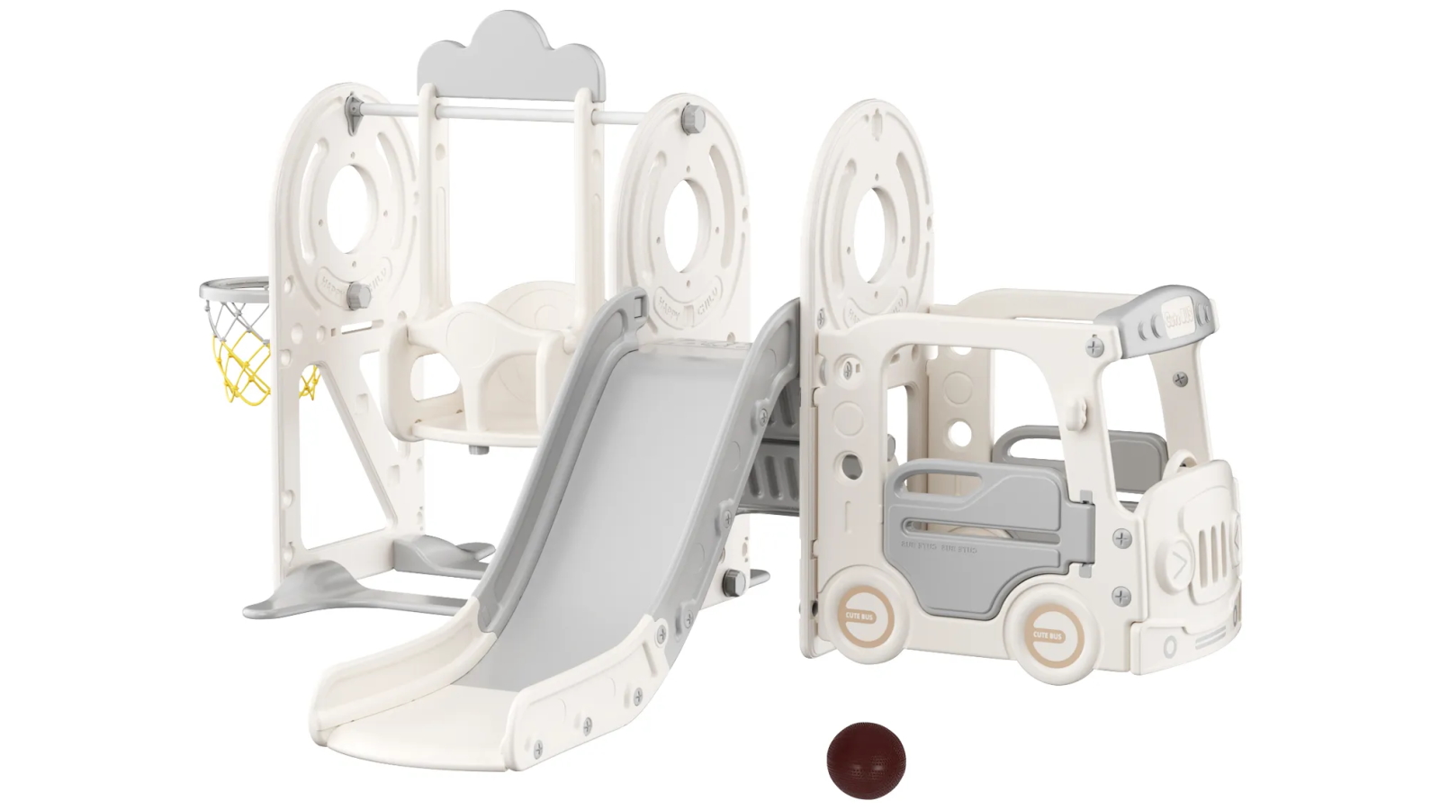 5-in-1 Slide Swing Set