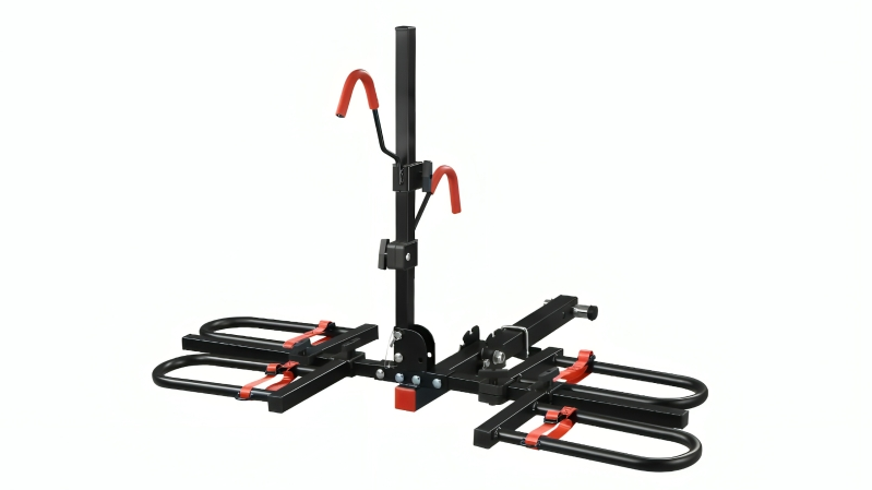 2 Foldable Tilt Electric Bicycle Rack Stand with Lock