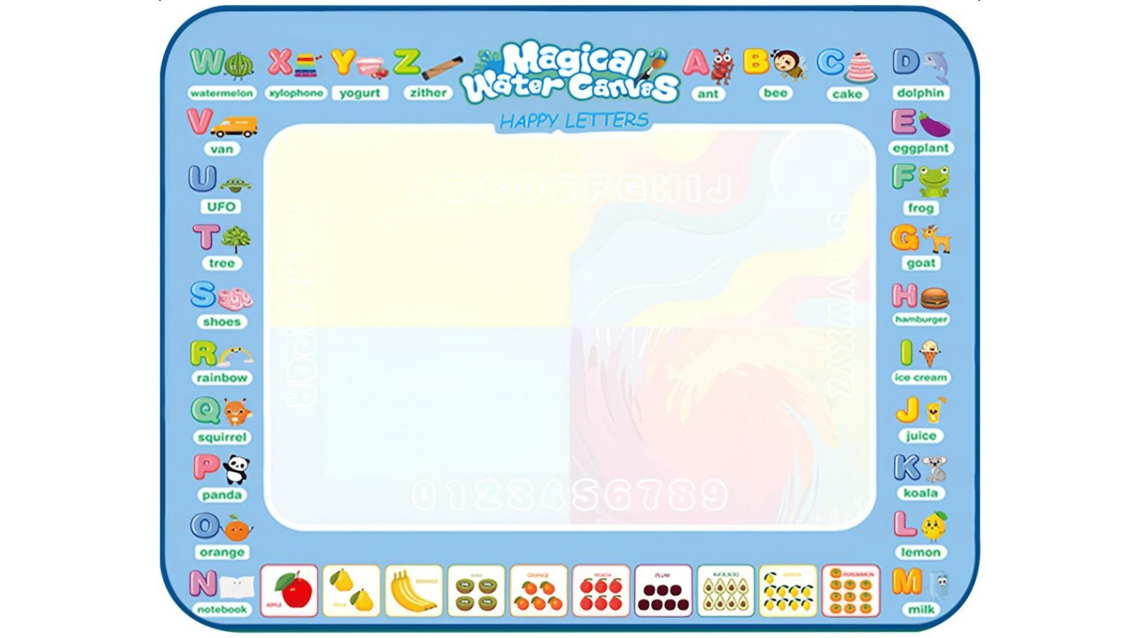 Water Doodle Mat Educational Toy with Pen - 120 x 90cm