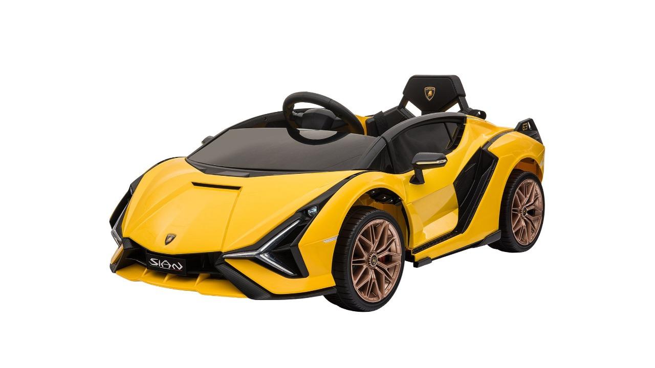 Lamborghini Electric Ride-on Car Lamborghini Sian Licensed with Parental Remote Control Suspension 