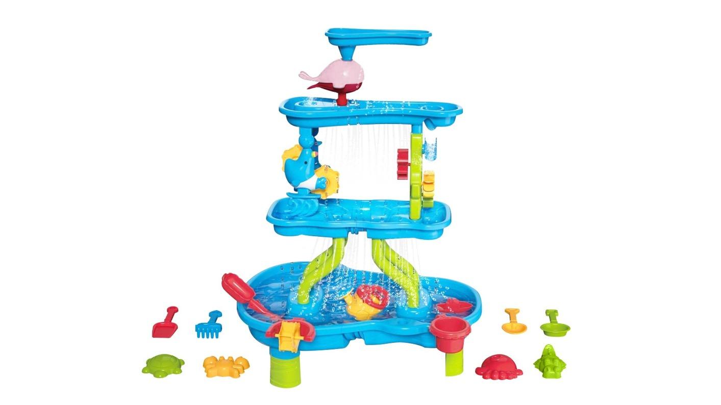 Kids 4-Tier Pretend Playset Sand Water Table
