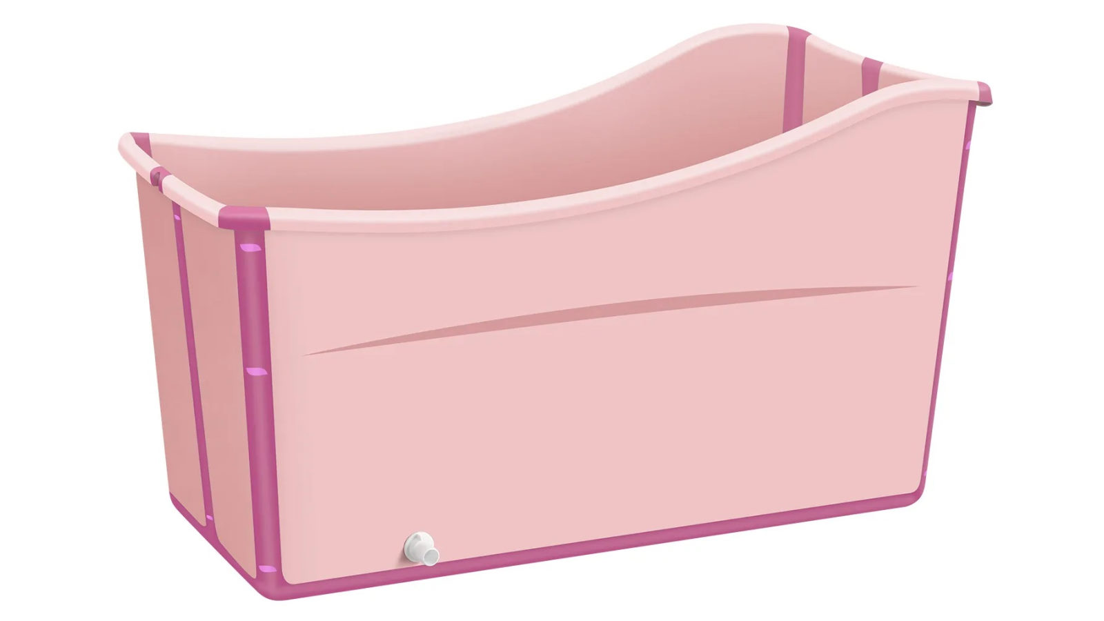 Luxsuite Freestanding Portable Collapsible Baby Children Adult 100 x 47 x 56cm Large Foldable Bath Tub 