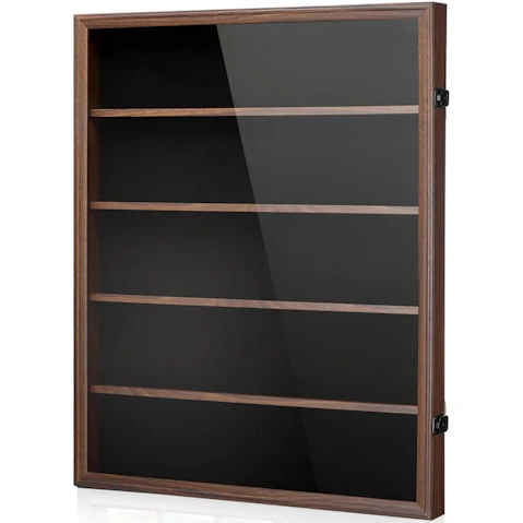 Sports Card Display Holder Graded Case Wall Mounted Cabinet Lockable