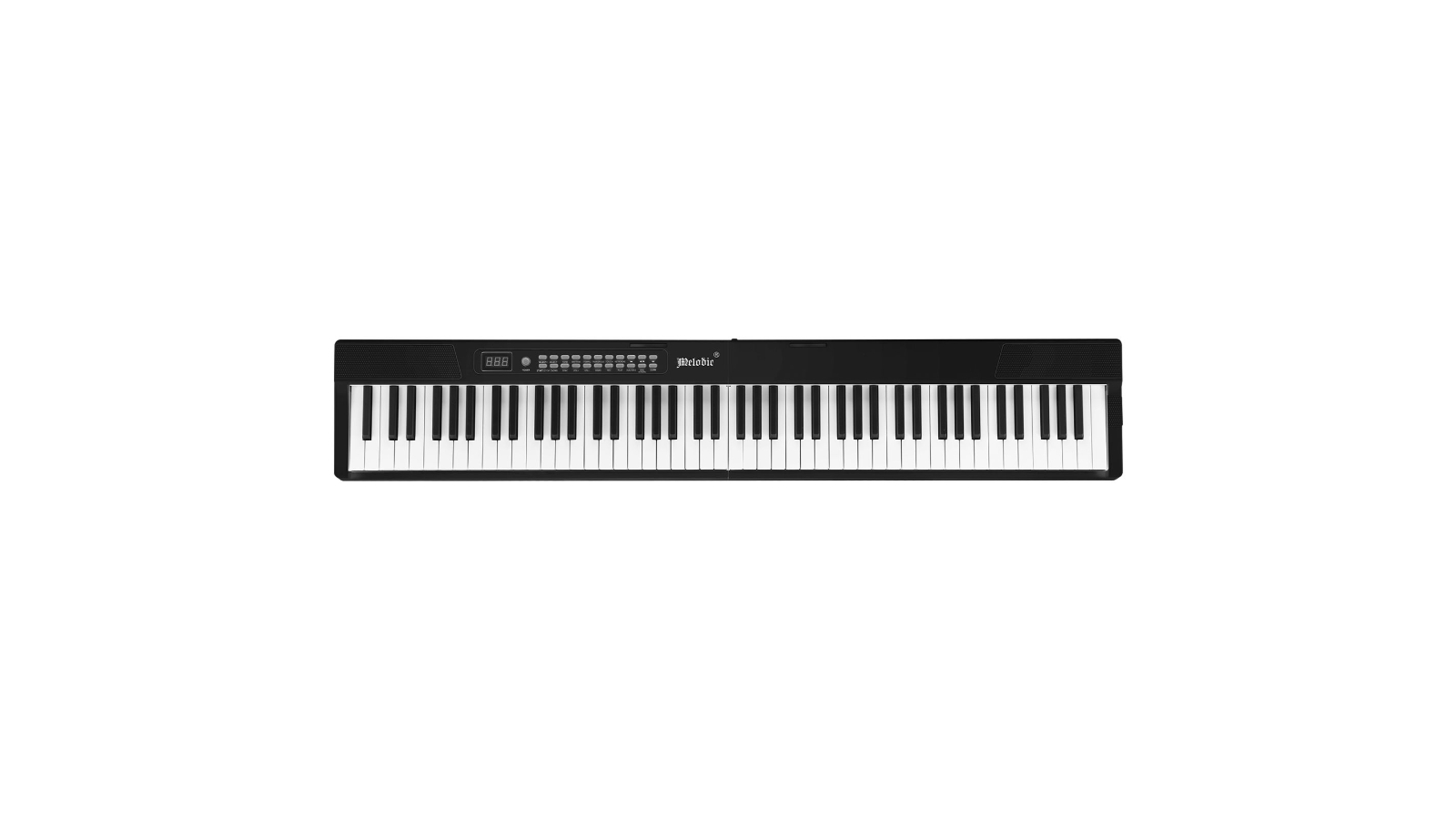 Melodic 88-Key Portable Bluetooth Digital Keyboard - Black