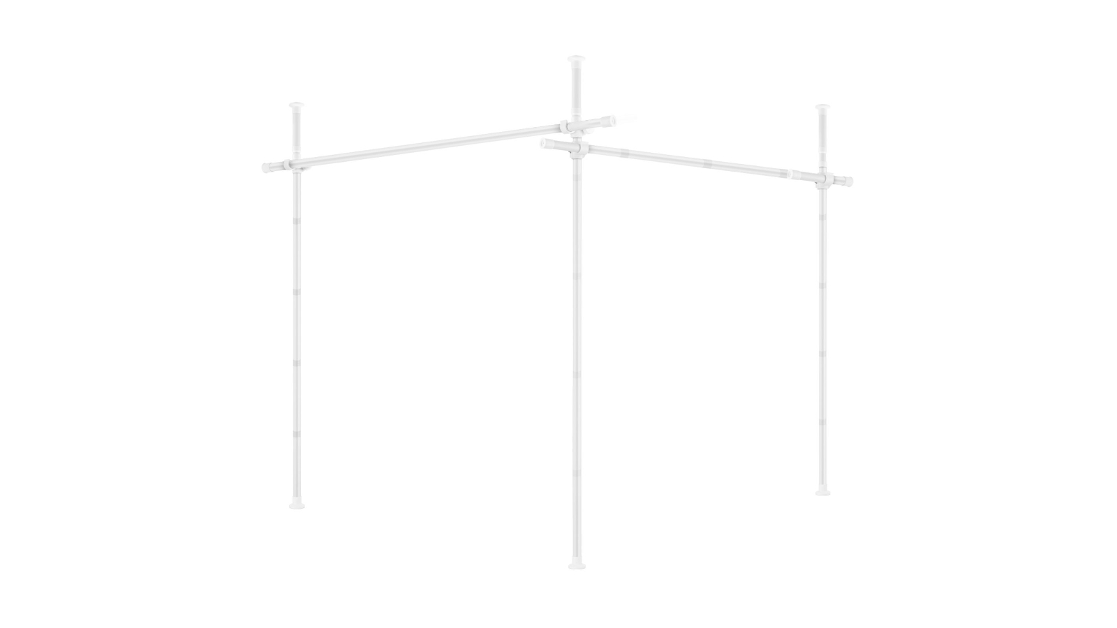 No Drill Adjustable Room Divider Temporary Curtain Rod