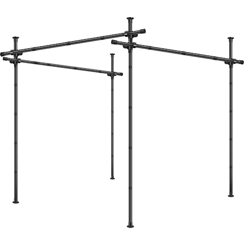 No Drill Room Divider Temporary Curtain Rod