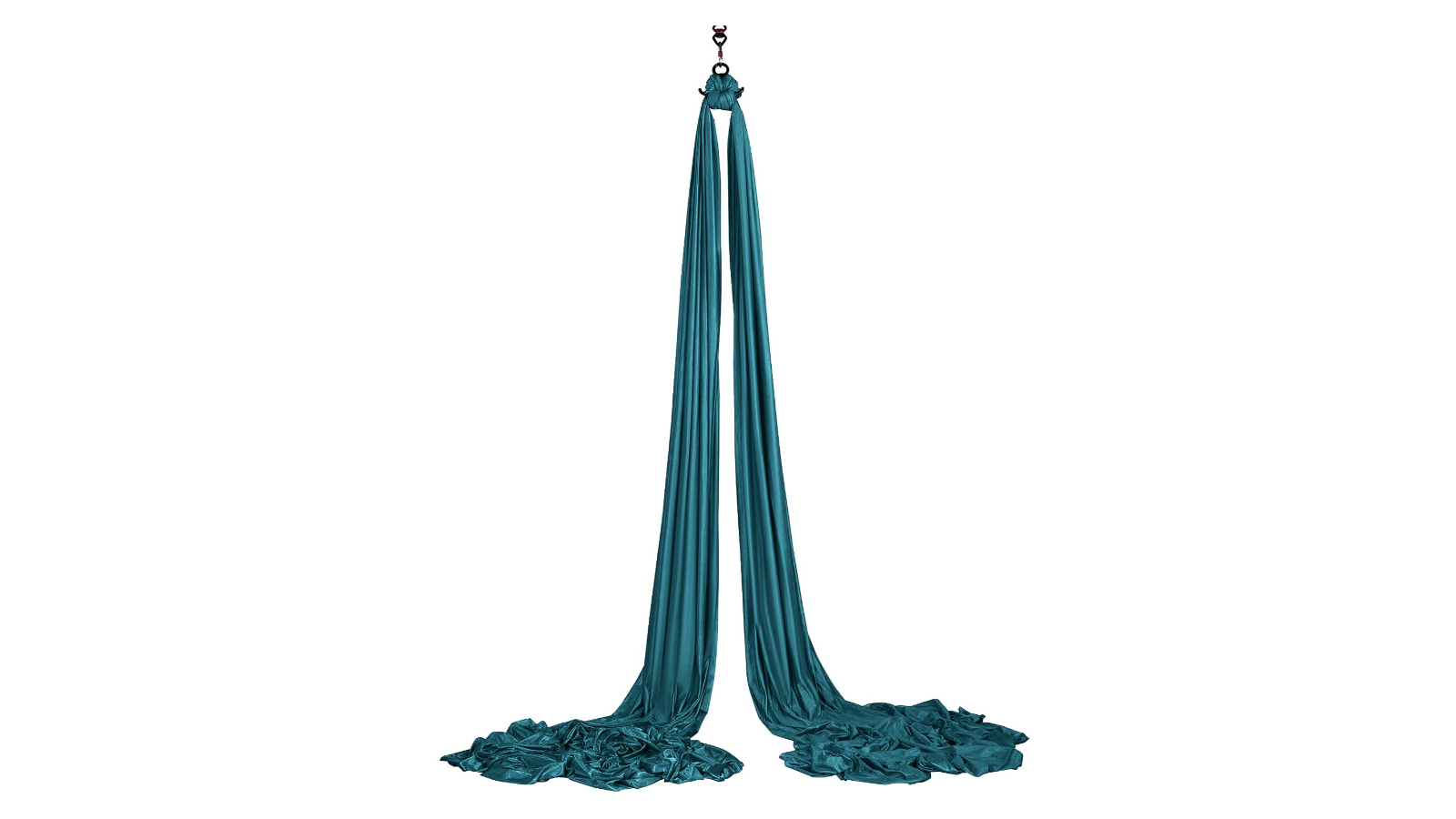 8 x 2.8metre Trapeze Inversion Aerial Silk Yoga Swing Hammock Set - Teal