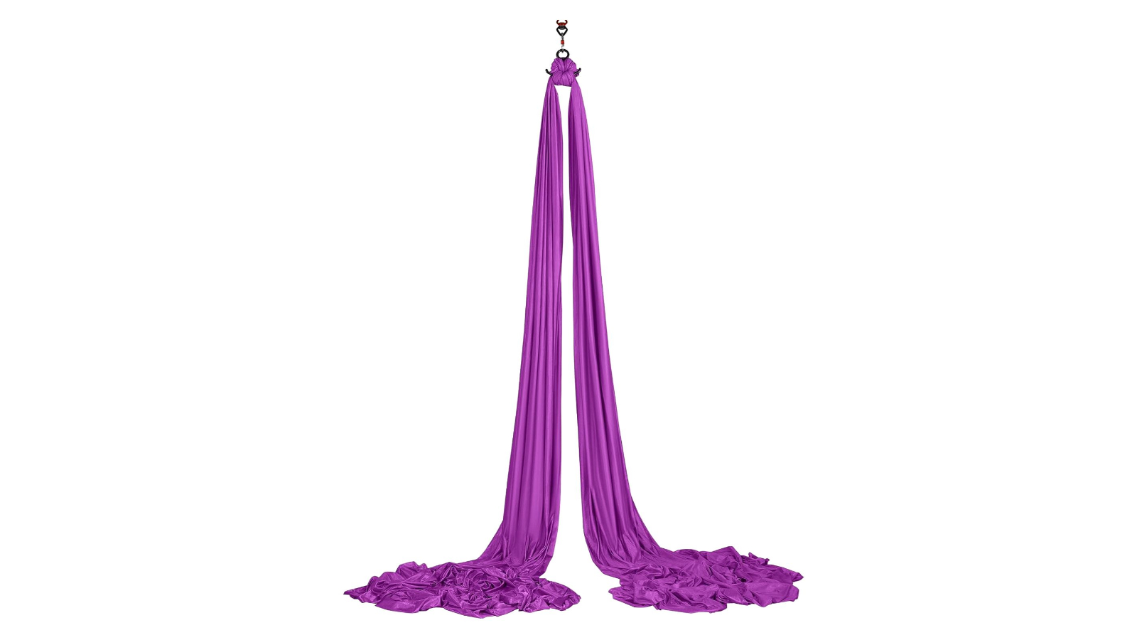 8 x 2.8metre Trapeze Inversion Aerial Silk Yoga Swing Hammock Set - Violet