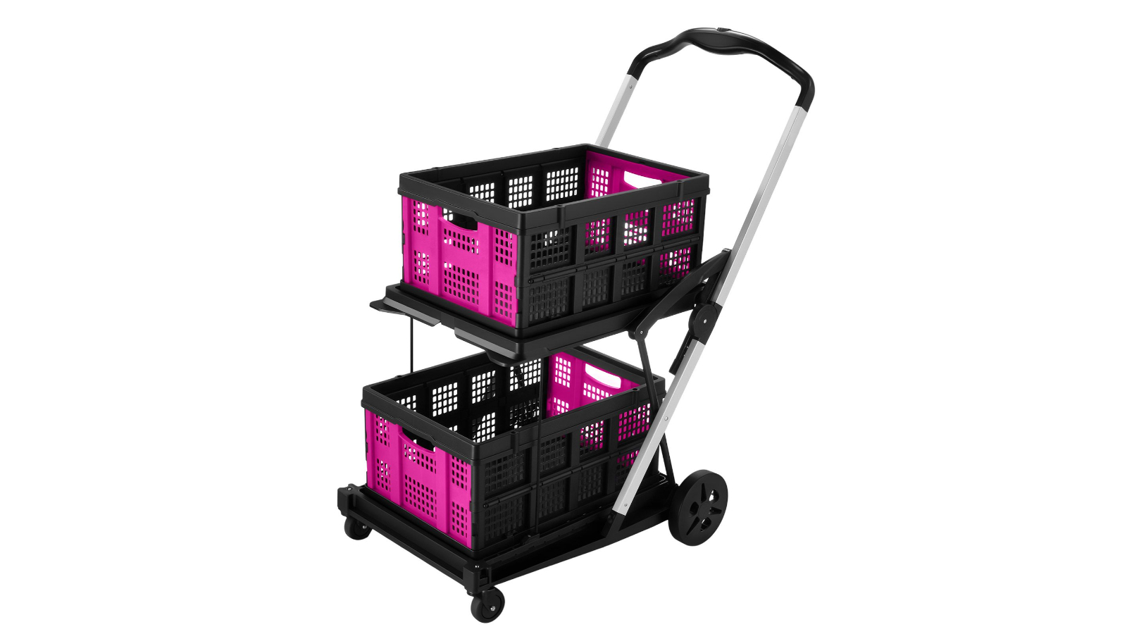 4-Wheels Folding Hand Truck Dolly Utility Trolley