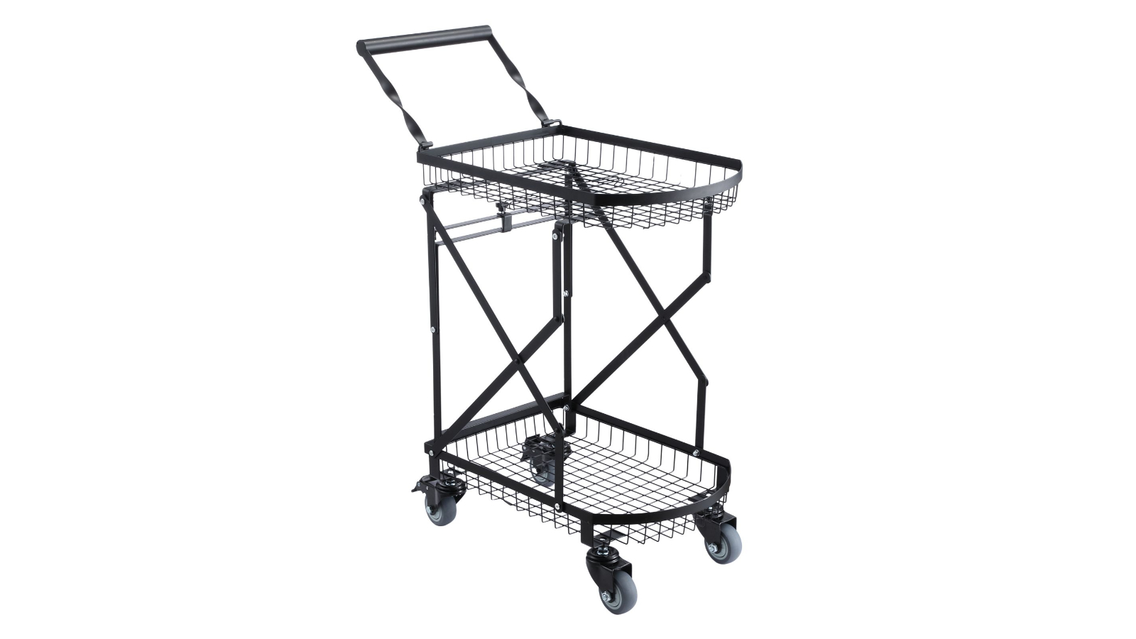 2-Tier Heavy Duty Folding Trolley - 60kg