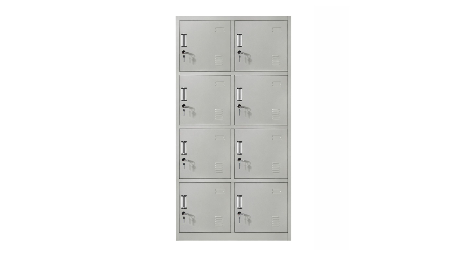 8-Door Steel Lockable Locker Cabinet