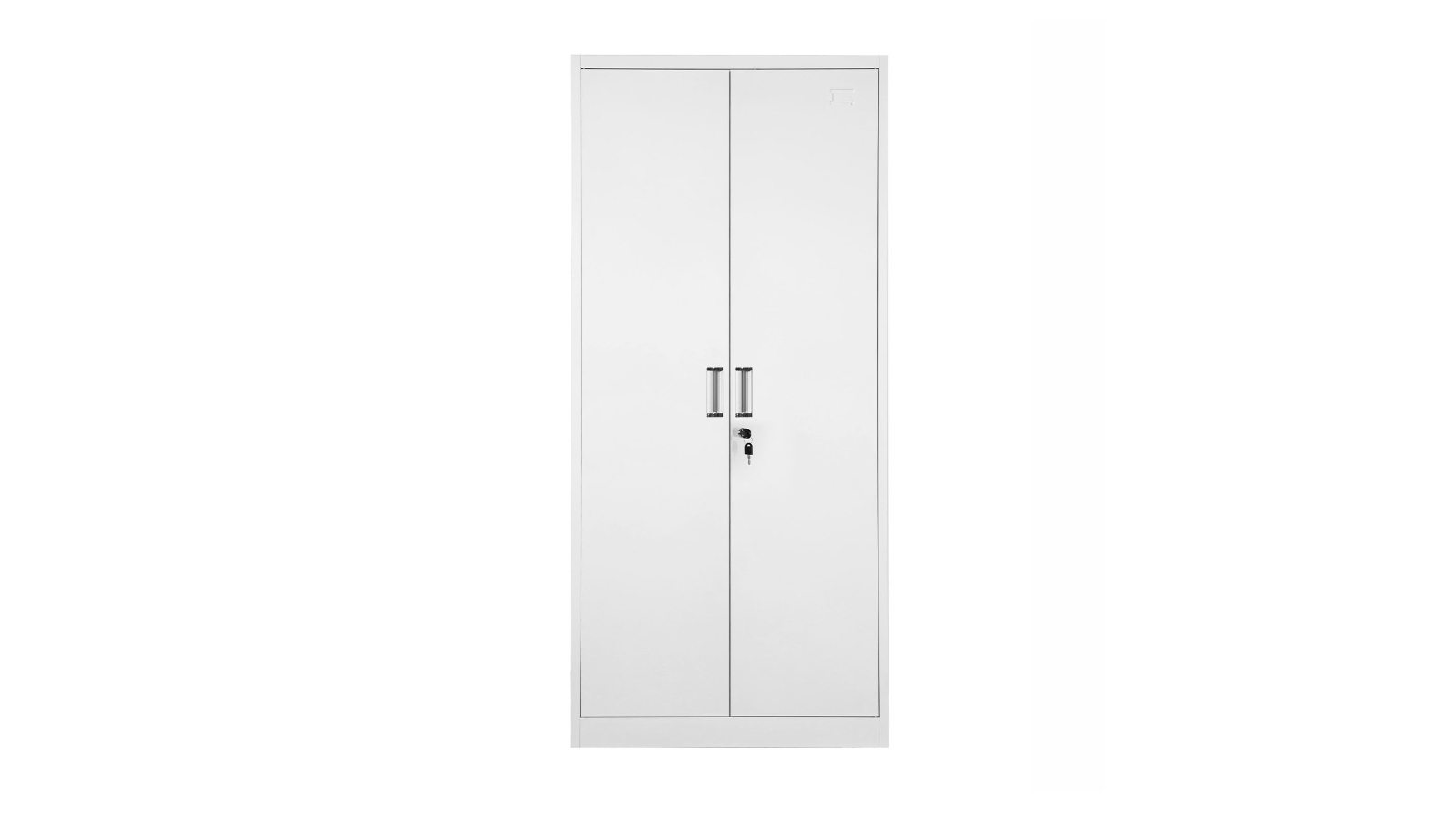 2-Door 6-Shelves Steel Heavy Duty Lockable Filing Cabinet - 185cm
