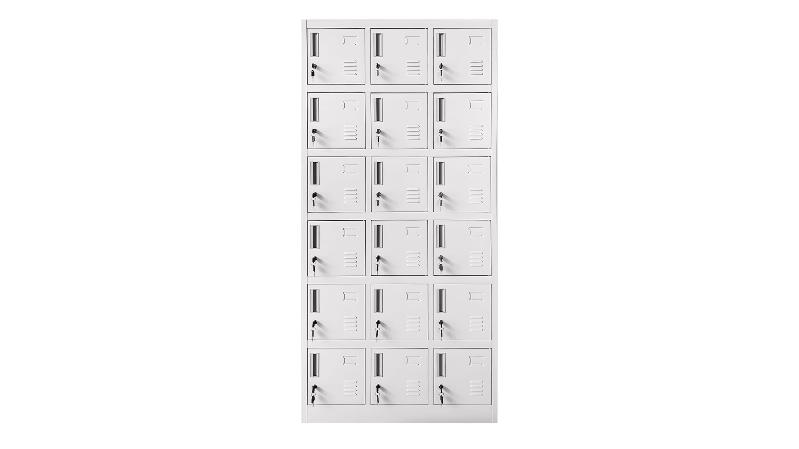 18-Door Steel Locker Cabinet Organiser - 184.8cm