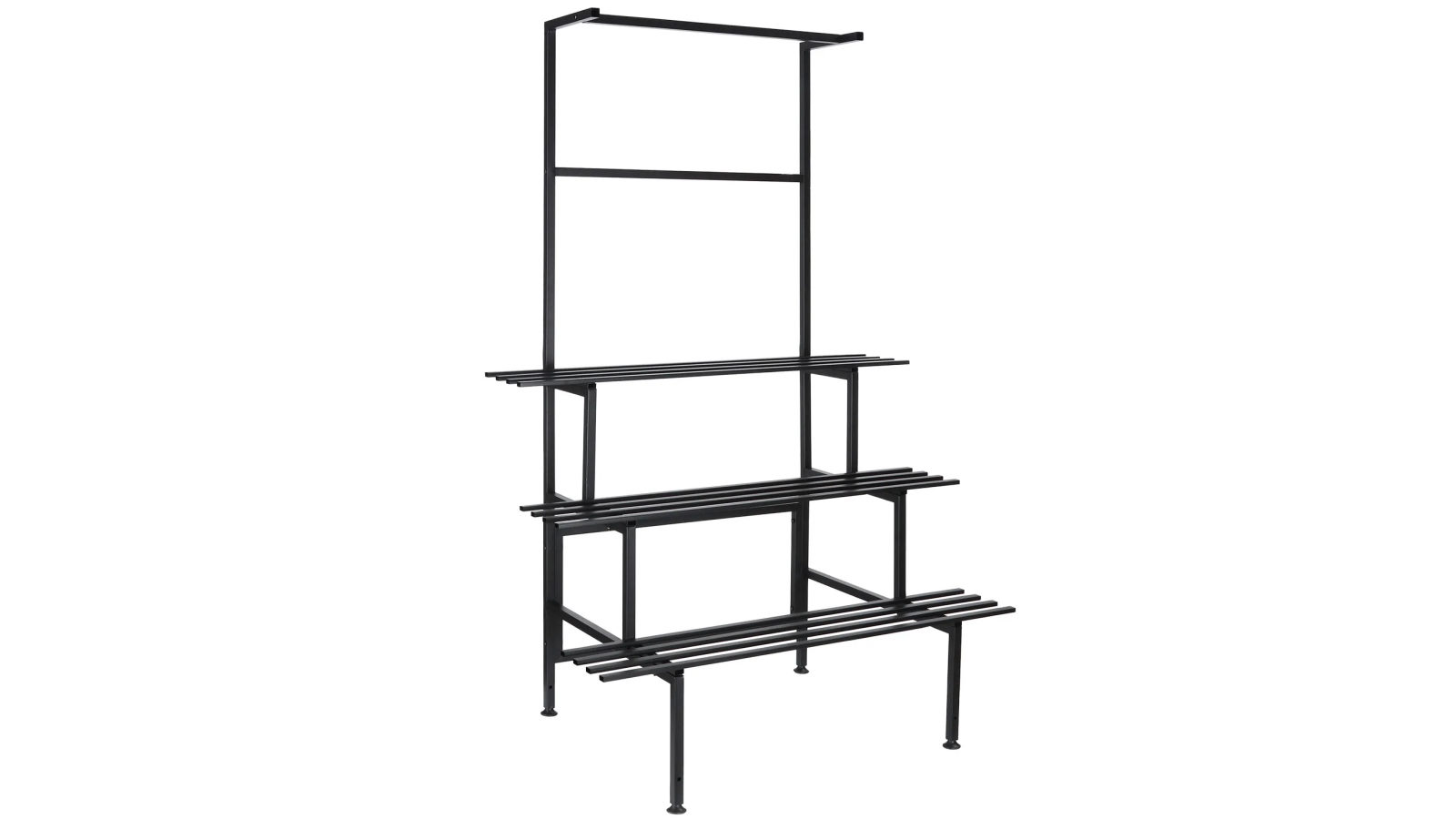 Large Metal Plant Stand Flower Pot Tall Holder Black Corner Rack 