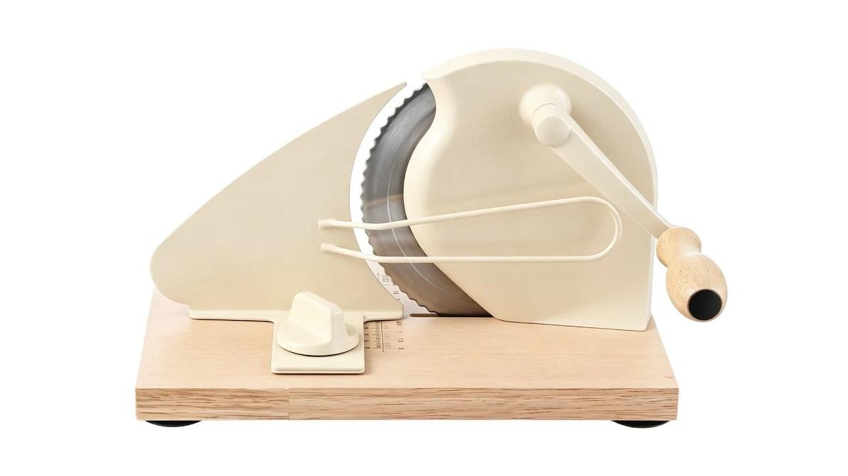 Manual Bread Slicer Hand Crank Sourdough Cutter with Adjustable Thickness