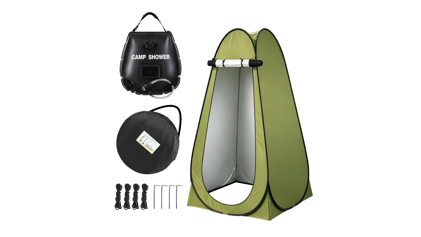 Instant Pop-Up Privacy Tent Changing Room with 15L Shower Bag