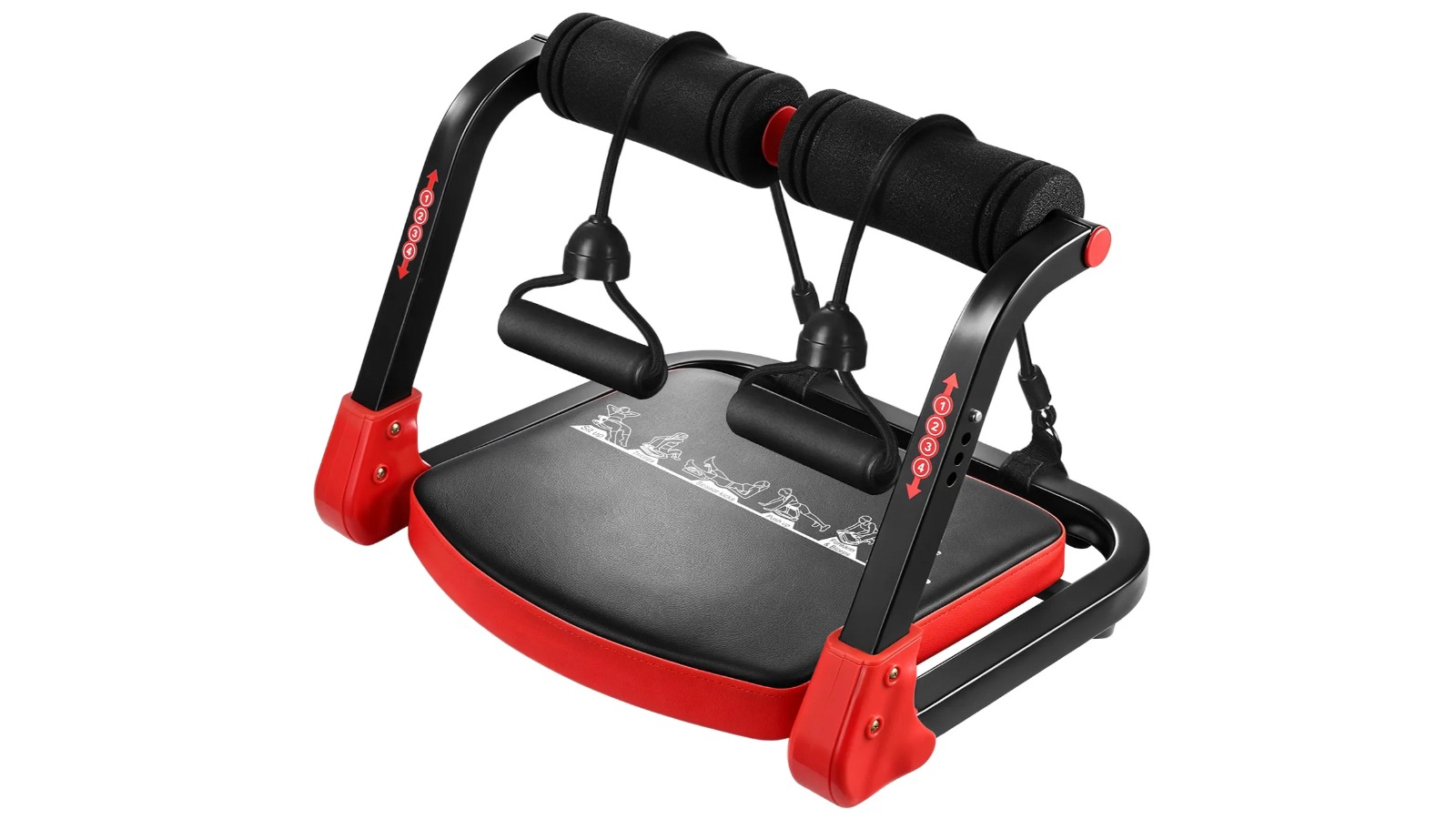 Ab Machine Sit-Up Exercise Equipment with Resistance Band